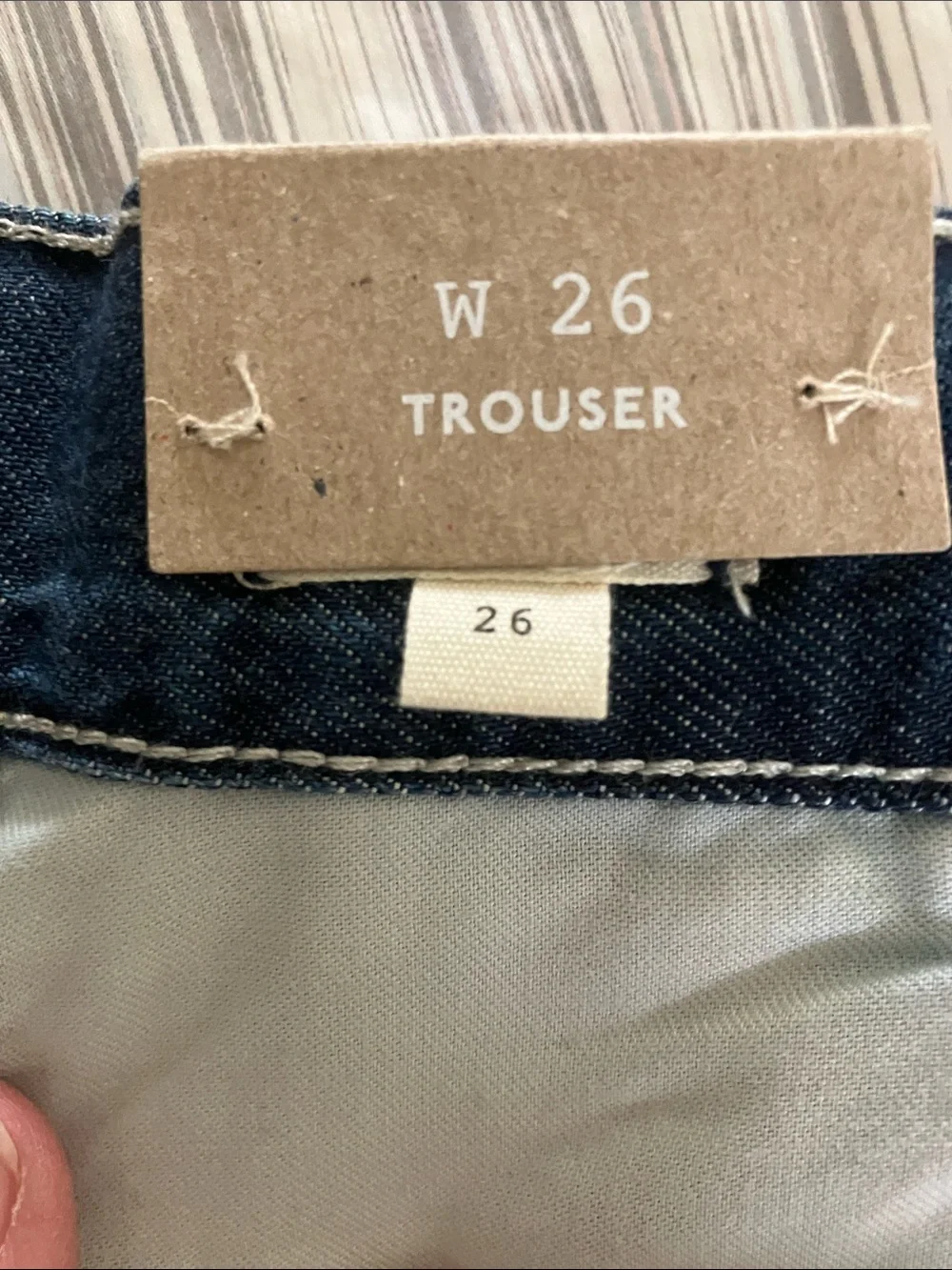 MADEWELL The Perfect Vintage Wide-Leg Trouser Jean Dark Blue Pleats Size 26 NWT